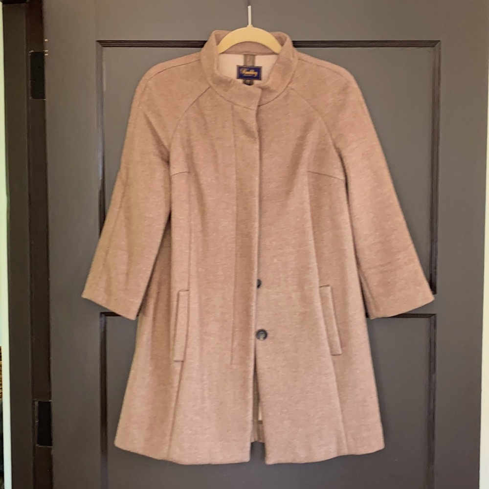 Madewell tan wool coat size XS